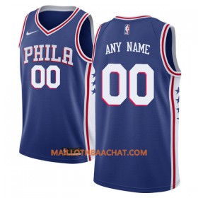 Maillot NBA Philadelphia 76ers Personnalisable Nike 2017-18 Bleu Swingman - Homme